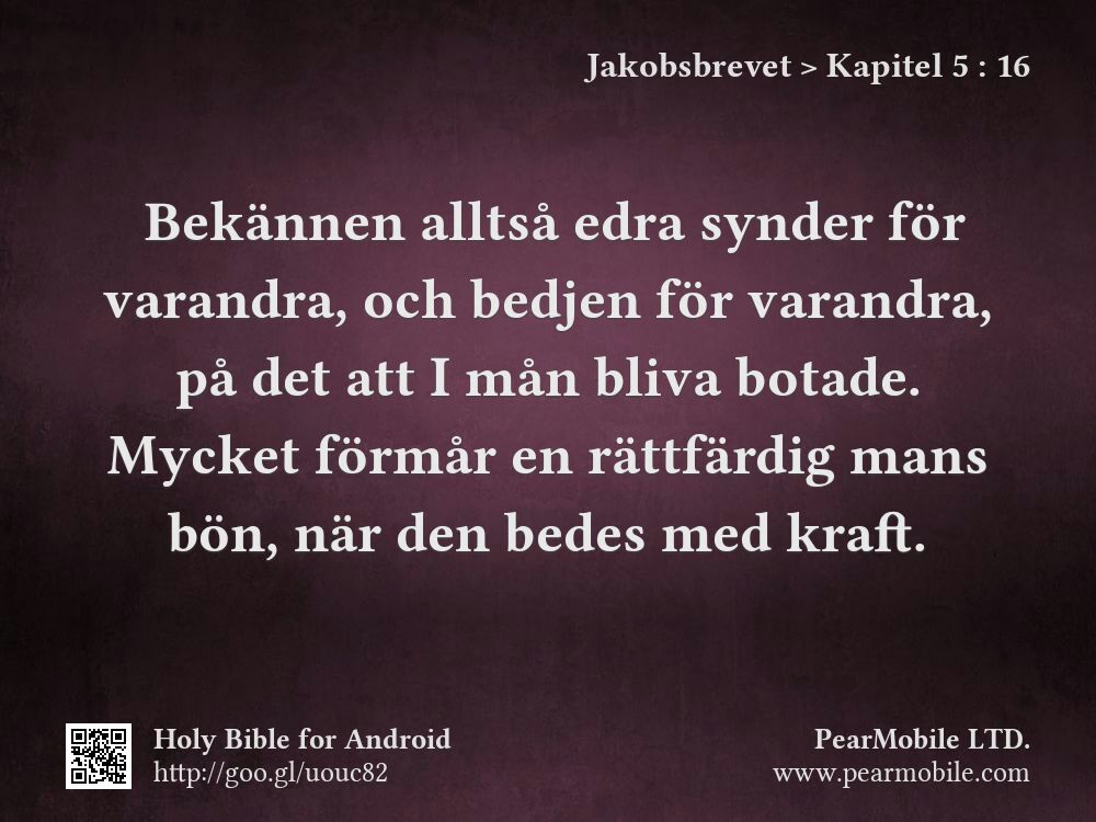 Jakobsbrevet, Kapitel 5:16